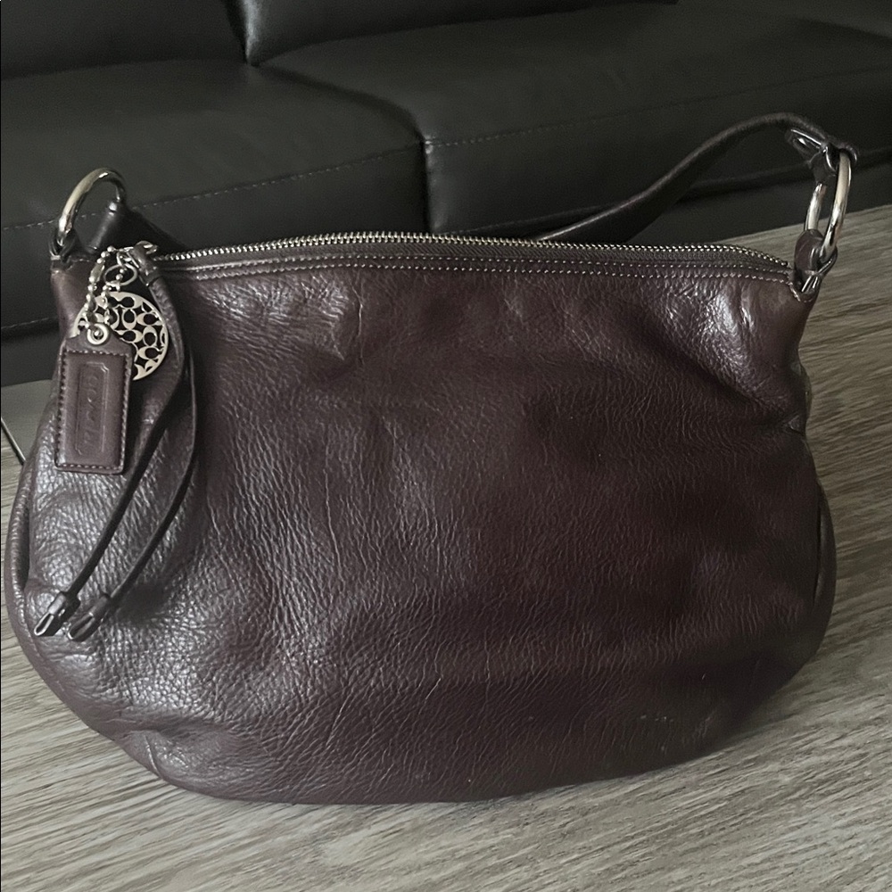 Coach Espresso Brown Leather Hobo Bag in Excellent Condition